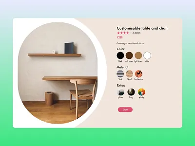 Customization | Daily UI 033 dailyui design explore ui website