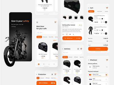 Gear Shop app clean e commerce online shop shopping ui ux