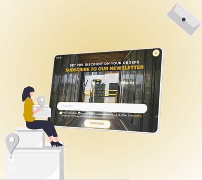 Newsletter 3d animation app branding design graphic design illustration logo motion graphics typography ui ux vector