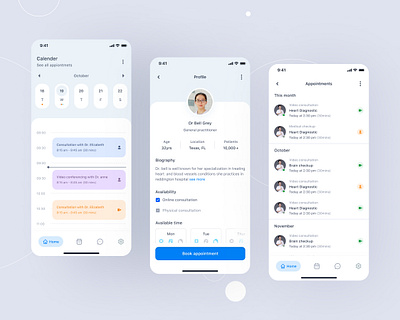 telelmedicine application baby brand branding care co ordination design ehr facesheet health illustration logo patient app patient engagement ui