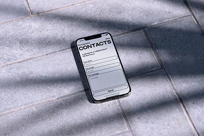 Contact form of my portfolio design graphic design ui