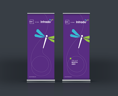 Intrado Event Floor Banners banners branding design floor banners graphic design print trade show