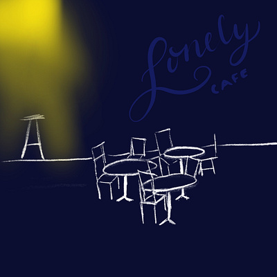 Lonely Cafe illustration