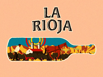 La Rioja - Coexistence of passion and elegance animation design horse illustration la rioja spain vineyard wine