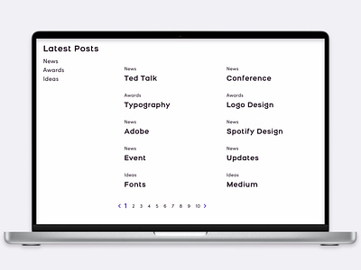Day 85 - Pagination article articles awards branding dailyui dailyuichallenge design graphic design ideas latest news pages pagination post product design ui ui design uiux web design website