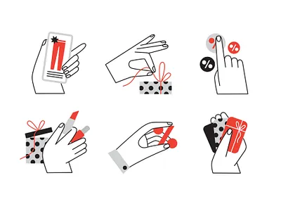 Holiday Savings appillustration christmas editorial flat illustration hand holiday icon icon illustration illustration illustration system line illustration minimalism product illustration spot illustration vector