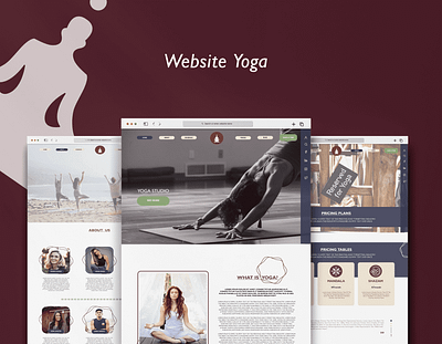 Website Yoga logo web design yoga yoga design yoga website