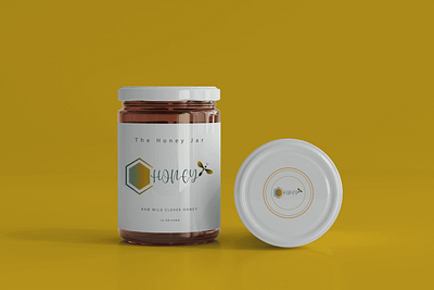 Honey jar product graphic design honey jar logo product design