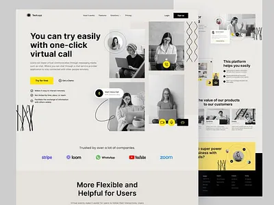 tech.sys Landing Page Design app design l typography ui ux