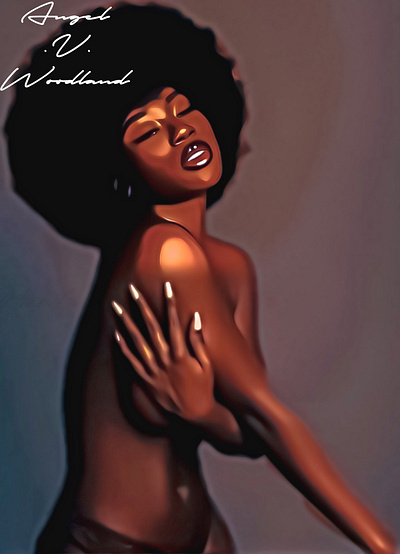 Seductive art design digital drawing graphic illustration painting visual
