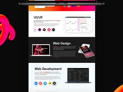 Digital Agency Landing Page UI app branding ui ux