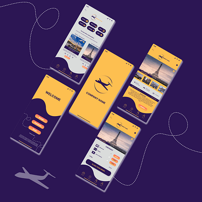 Travel Agency for mobile app mobile app travel travel agency mobile app ui