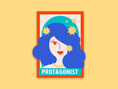 Storytelling in UX Design: The Protagonist card design funny geometric illustration storytelling ui ux vector