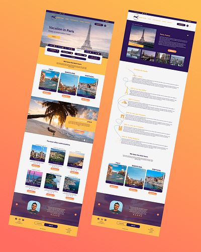 Travel Agency for web design travel travel agency travel agency website design travel landing page travel website