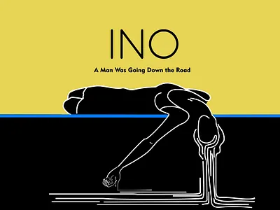 A man was going... design graphic design illustration typo vector