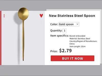 Daily UI 012 challenge dailyui day012 day12 design e commerce shop single item ui ux