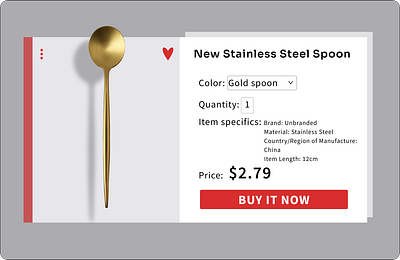 Daily UI 012 challenge dailyui day012 day12 design e commerce shop single item ui ux