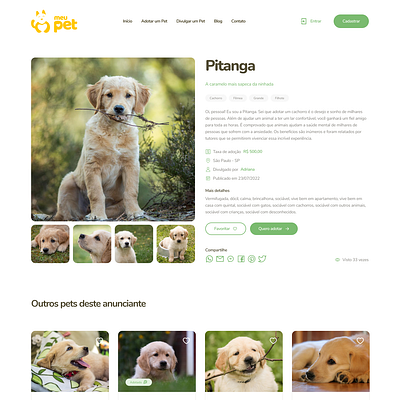 Meu Pet brasil brazil design de interfaces designer de interfaces pet petshop rio de janeiro rj ui ui designer ux ux designer