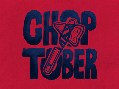 Choptober atlanta baseball braves choptober illustration lettering october playoffs procreate world series