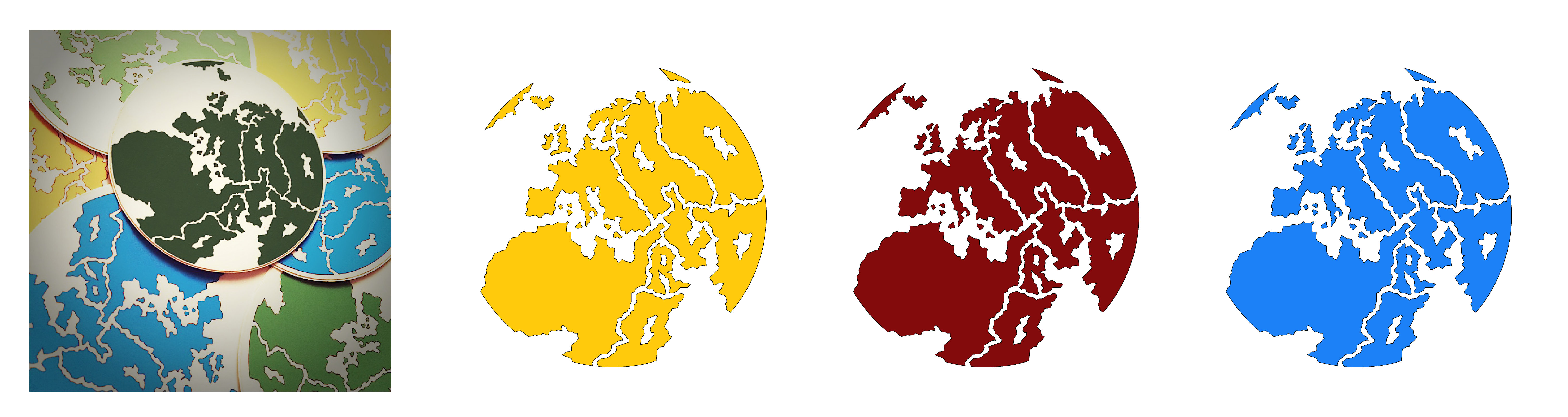 Mad World vinyl stickers africa europe geography graphic design hand lettering illustration lettering mad world map middle east sticker sticker design typography vector world