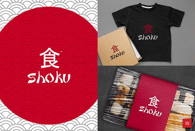 Shoku Food Logo Design and Branding 3d branding graphic design logo ui