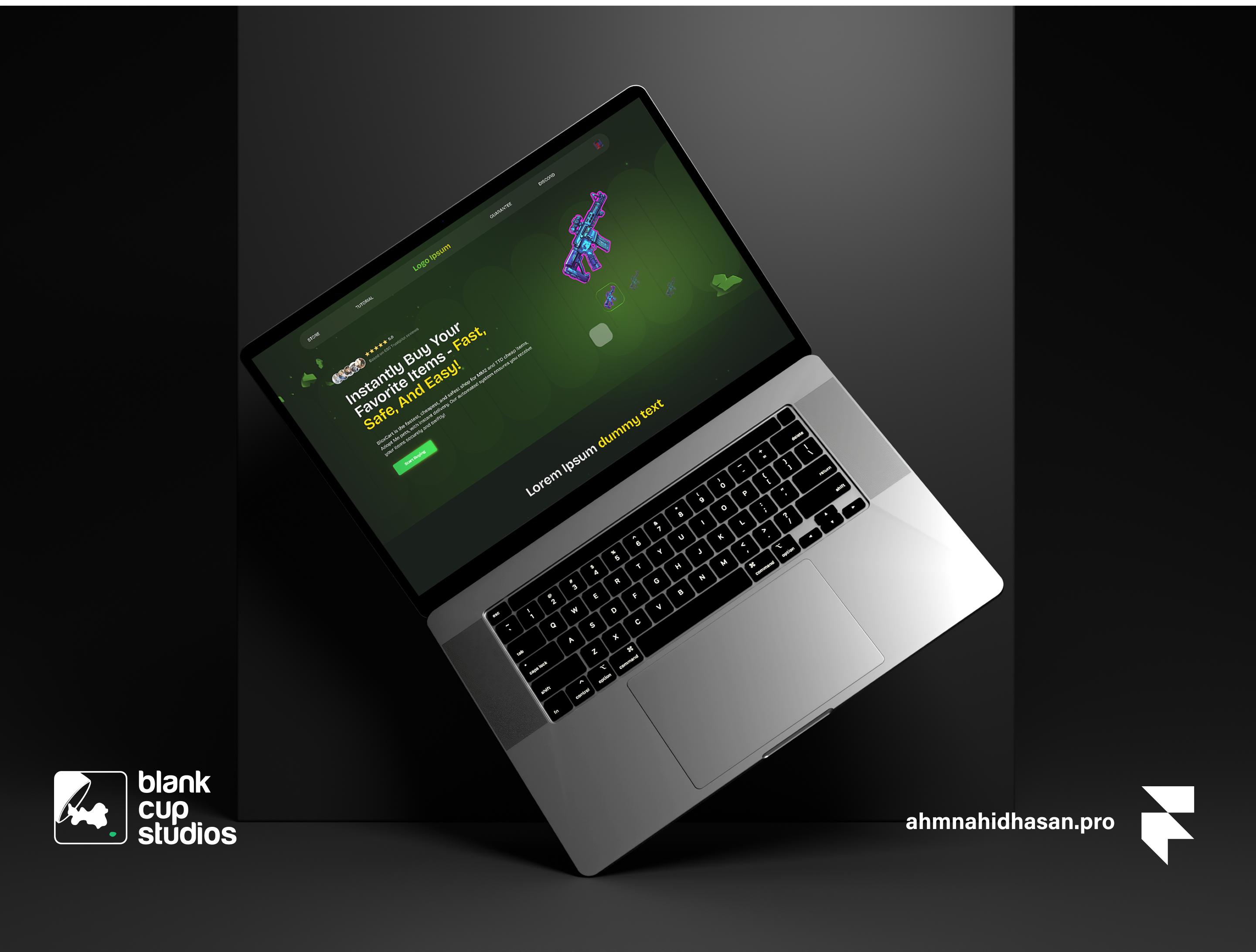 Gaming website framer framer developer website development