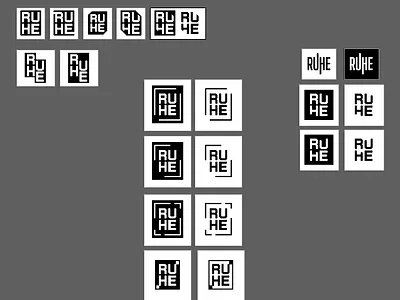 RuHe - Logo Exploration branding exploration ideas logo