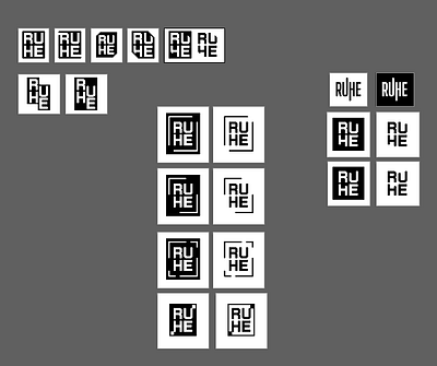 RuHe - Logo Exploration branding exploration ideas logo