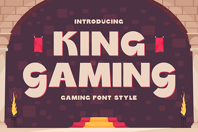 King Gaming - Gaming Font Style cool display fancy font game game font gaming loading screen