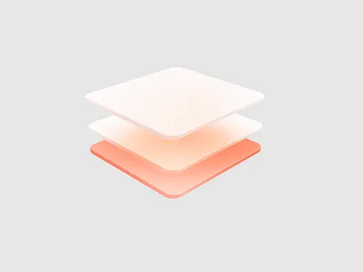 Gradient Layers 3d design illustration