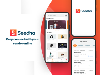 Seedha - B2B trade platform - UI/UX Case study b2b b2bshopping branding business casestudy clean ui ecommerce online onlineapp prototype seedhapp shopping shoppingapp ui uiux vd visual design waletmoney wallet wireframe