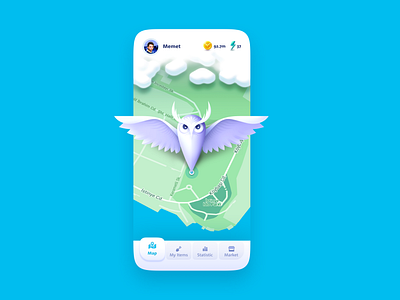 NFT Mobile Game 3d animation app character character design game illustration logo map mobile mobile game navbar navigation nft owl play ui user interface ux vector