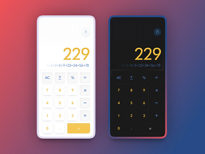 Calculator - #dailyui #004 calculator dailyui design illustration ui ux