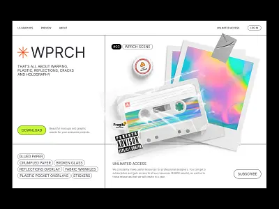 🥸WPRCH branding design download figma graphic design hero landing mockup plugin plugin