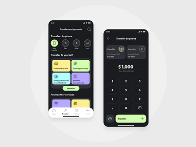 POLECAT BANK – Money Transfer Page bank banking app currency exchange figma fintech mobile app mobile bank mobile banking app mobile banking application mobile design product design transfer transfer money ui uiux utility bills