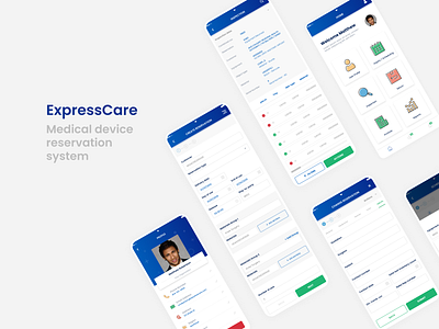 ExpressCare App app design figma graphic design icon ui ux uxui