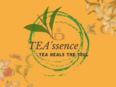 Tea'ssence butterfly green heal nature orchids soul tea yellow
