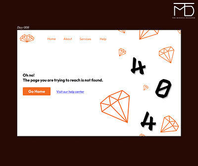 404 Page - Day 008 DailyUI 404page dailyui design happydesigner illustration logo page ui ux vector