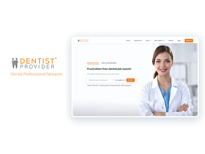 Dentist Provider Website branding design figma graphic design ui ux web webdesign