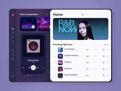 Desktop App Music Player Concept