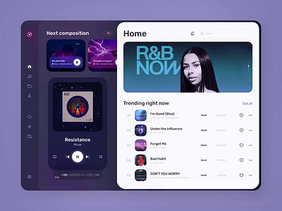 Desktop App Music Player Concept