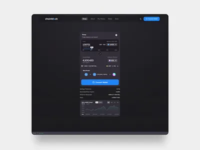 Crypto swapping bitcoin blockchain clean crypto dapps darkmode dashboard design dex minimal nft swap ui uidesign uiux ux