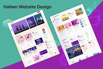 Hallwn Blog Page Design blog blog website branding graphic design halloween illustration news ui ui ux design ux webdesign