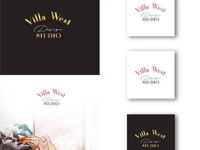 Logo Design - Villa West branding colors design gradient graphic design illustration illustrator interior design logo new ui vector