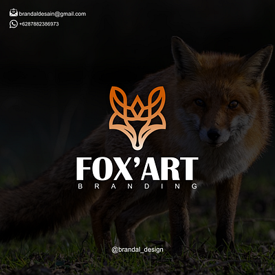 fox'art logo concepts branding design graphic design illustration logo motion graphics typography ui ux vector