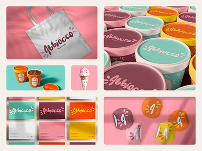 Abbiocco - Visual identity bag brand branding business card business card design design graphic design graphic designer ice cream ice cream branding ice cream logo ice cream package ice cream shop logo logo design logo designer package design packaging stickers visual identity