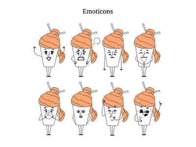 Sushi House Mascot Stickers art character design delivery design illustration mascot stickers sushi vector