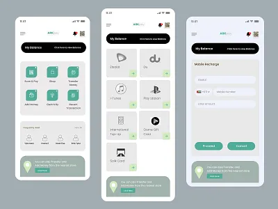 ARKpay e-wallet app branding creative design design figma illustration photoshop typography ui ux