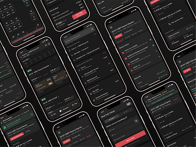 redRail - Dark Mode dark mode design ios app mobile app design portfolio product design redesign redrail ui ux