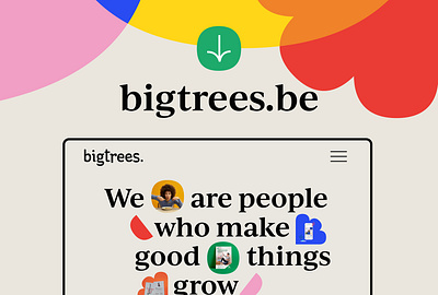 Bigtrees - website branding colorful design design graphic design home typography ui vector web design website design